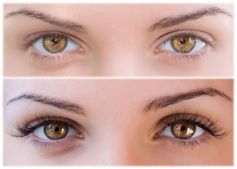 Eyelash before and after
